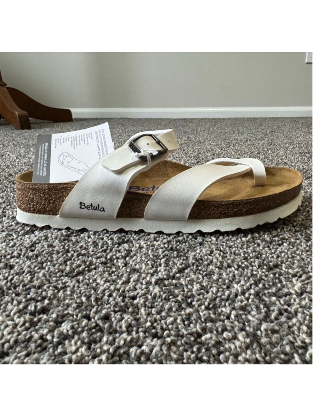 Women's Betula by Birkenstock Mia Sandals in White Size 37/6.5 NWT - Picture 6 of 13